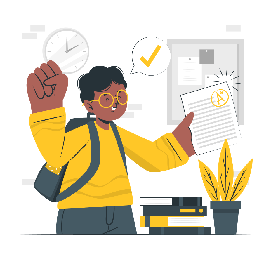 Student at home